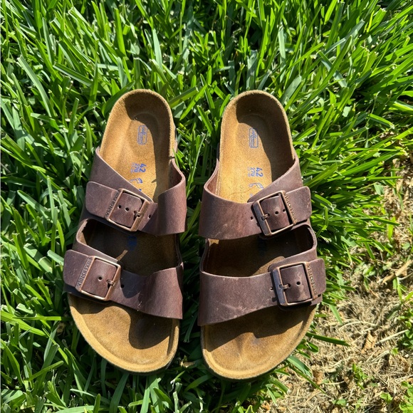 👟BIRKENSTOCK Arizona habana oiled leather 42 US 11 / 11.5 gently used - Picture 9 of 15